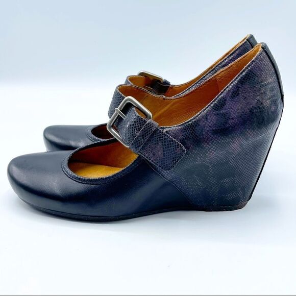 Naya Jacinta snake print mary jane wedges - Picture 1 of 7